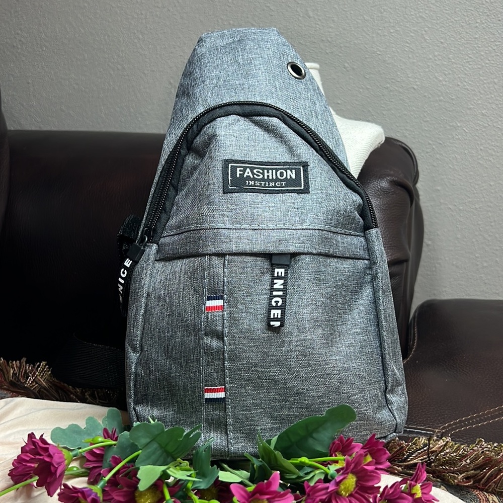NWT Gray Crossbody Bag #1401